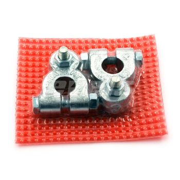 Клеммы АКБ Грузовые (+/-) с верхним болтом /ГАРАНТ