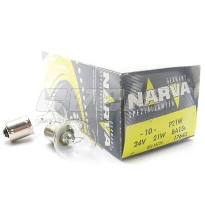 Лампа "NARVA" 24v 21W (BA15s) /P21W — основное фото